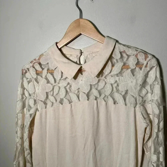 Axara Paris  longsleeve cream lace dress 38/L - Picture 3 of 6